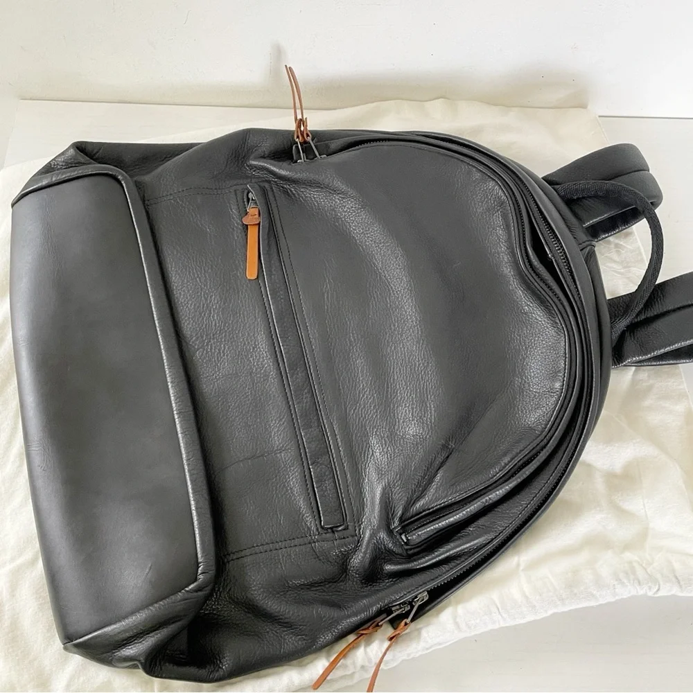Club Monaco rare full leather large backpack heavy duty
